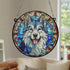 Alaskan Malamute Stained Glass Effect Suncatcher